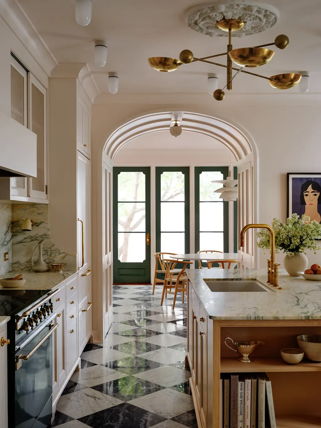 Before & After: A Victorian Townhouse Kitchen Moves Across the Floor Plan—and Gets Drenched in Pink