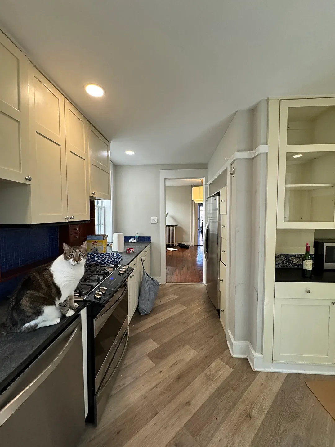 Before & After: A Victorian Townhouse Kitchen Moves Across the Floor Plan—and Gets Drenched in Pink