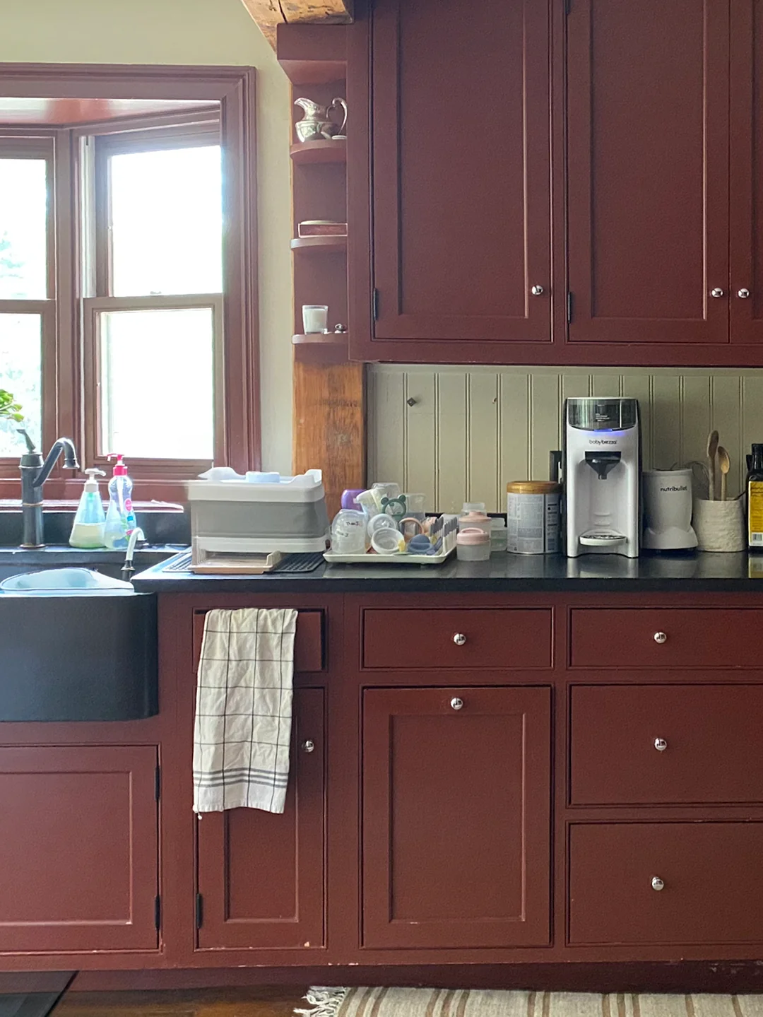 Before & After: Curated Auction Finds and Timeworn Brass Give This Connecticut Kitchen Its Soul
