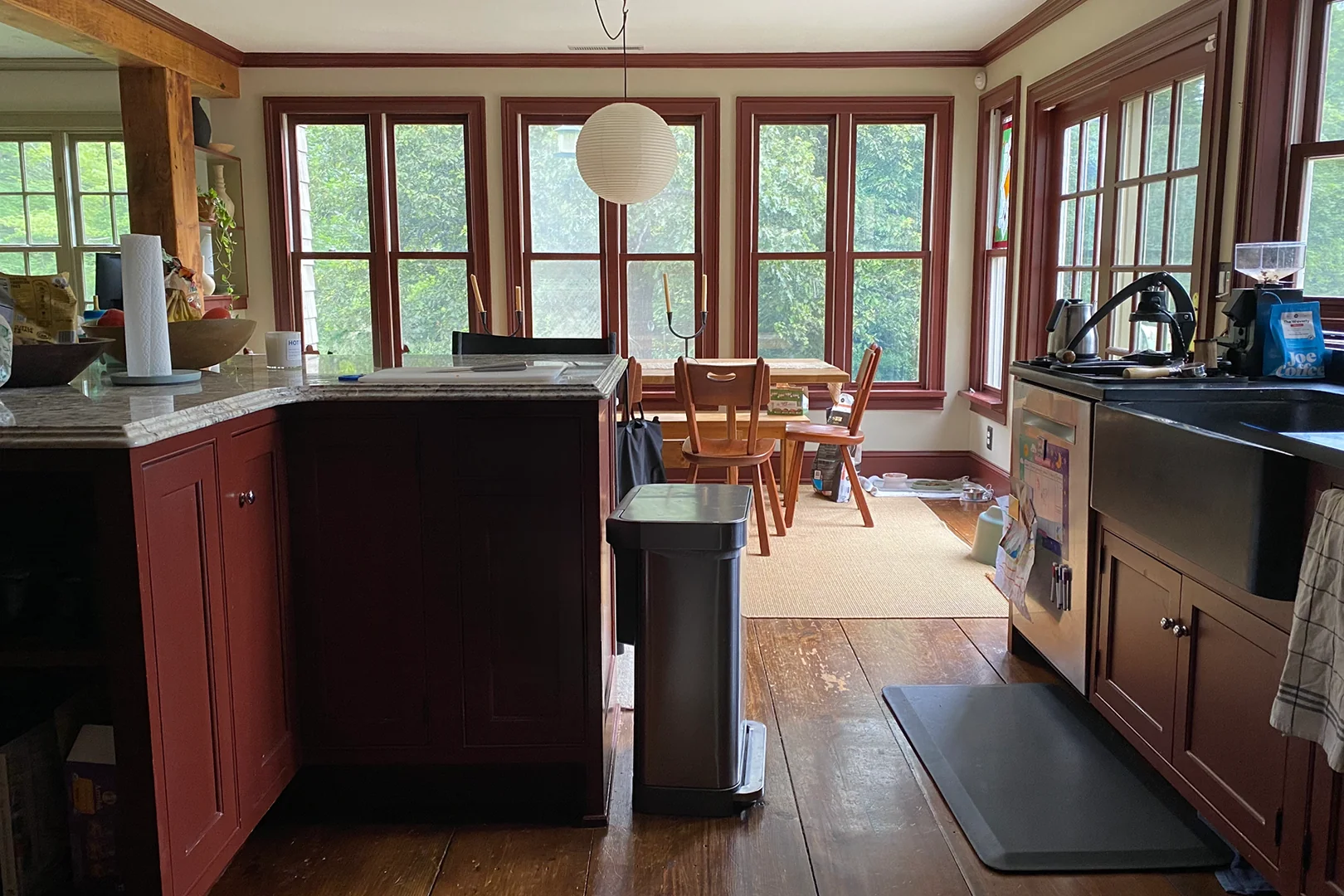 Before & After: Curated Auction Finds and Timeworn Brass Give This Connecticut Kitchen Its Soul