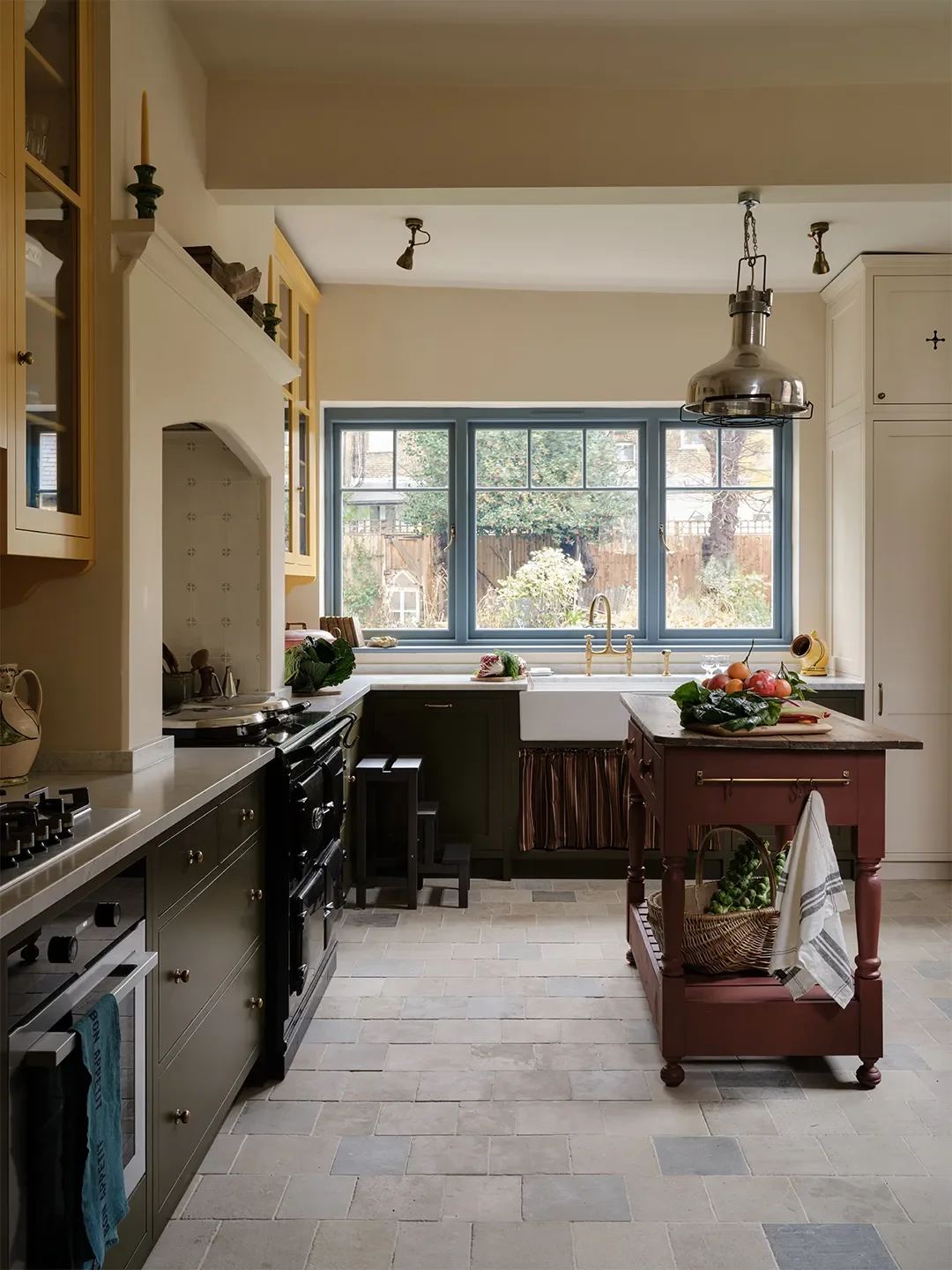Before & After: Tumbled Stone and a Hand-Built Hearth Bring Rustic Elegance to a Victorian London Kitchen