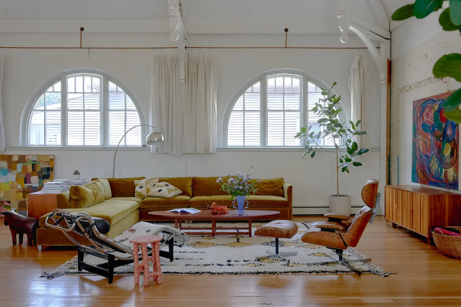 Two Rhode Island Creatives Transformed a Historic Voting Hall Into Their Dream Home