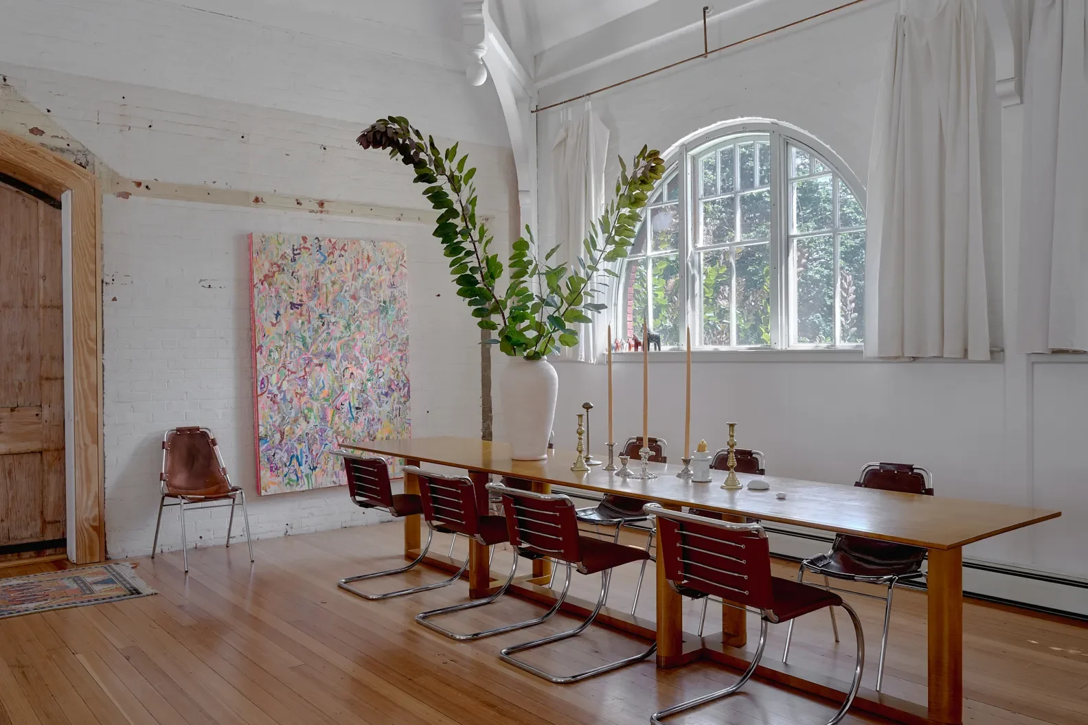 Two Rhode Island Creatives Transformed a Historic Voting Hall Into Their Dream Home