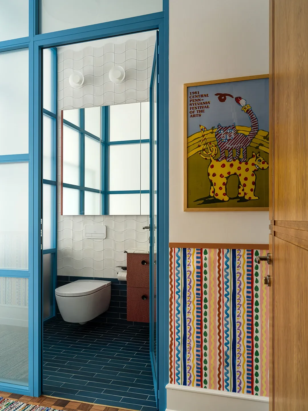 A Platform Kitchen and Fearless Color Transform This Kazakhstan Apartment Into a Warm, Artful Retreat