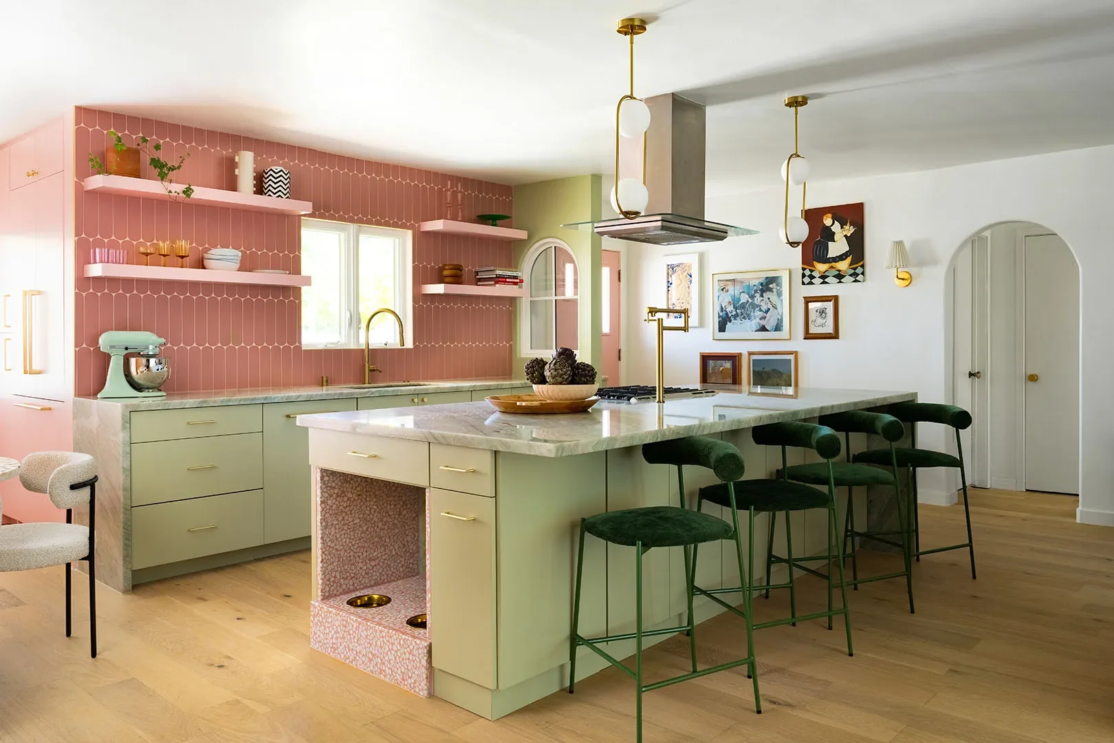 These Built-In Pet Feeding Stations Blend Seamlessly Into the Kitchen